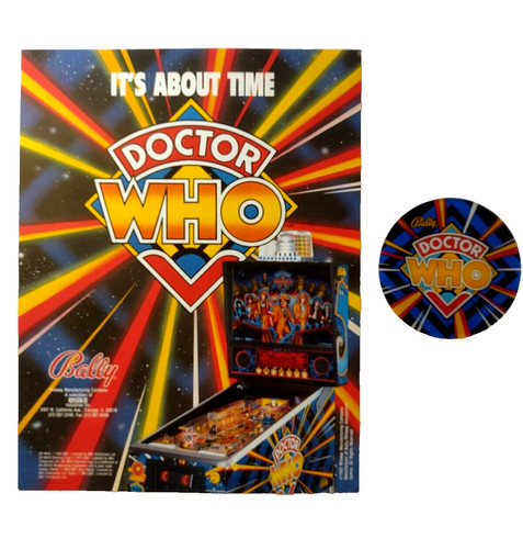 Doctor who pinball flyer - doctor,